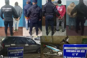 Operativos: ocho arrestados, un adolescente demorado y veh�culos secuestrados