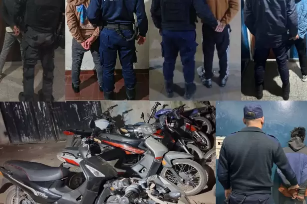 Operativos: ocho arrestados, un aprehendido y diez veh�culos secuestrados
