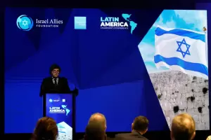 Milei llam� a Latinoam�rica a alinearse "del lado correcto" con el Estado de Israel