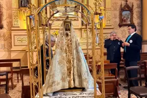 La Virgen del Valle peregrin� junto al pueblo riojano en la fiesta de San Nicol�s de Bari