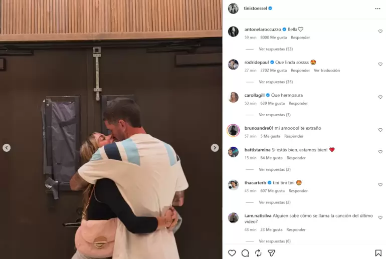 Tini Stoessel  y Rodrigo de Paul