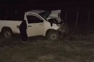 Accidente vial en el acceso oeste a Los Altos