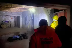 Efecto fr�o: cortocircuito provoc� voraz incendio en una vivienda