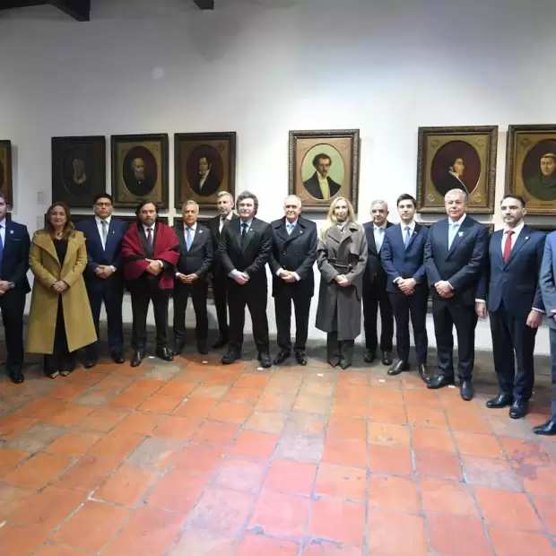 Milei encabez� el acto por el D�a de la Independencia junto a Jalil y aliados