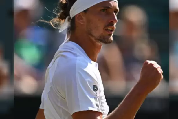 Zverev arras� a Fritz y alcanz� por primera vez las semifinales de Wimbledon