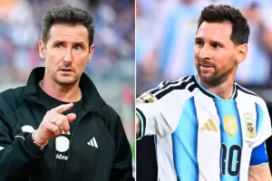 Messi y Klose protagonizaron una emotiva charla tras el hist�rico r�cord mundialista