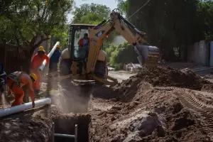 La ampliaci�n de la red cloacal avanza en Valle Viejo con cinco frentes de obra