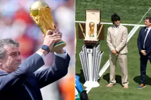 La Copa del Mundo tuvo un ingreso cargado de emoci�n con Mario Kempes