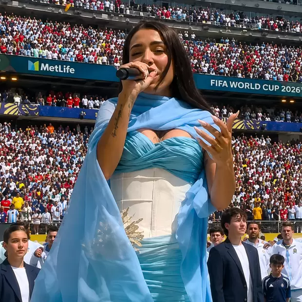 VIDEO. As� fue el espect�culo de la final del Mundial 2026 y el Himno argentino