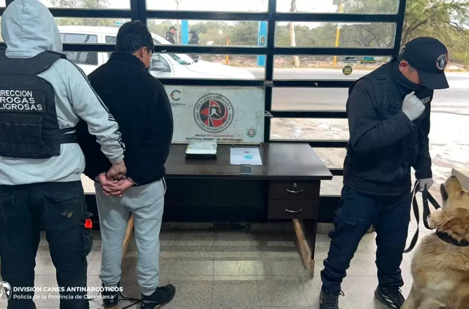 Secuestran coca�na en la Ruta Nacional 38 y detienen a un ciudadano boliviano