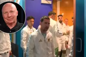 "�Qu� pas� en el vestuario?": el padre de Mac Allister hizo la pregunta por todos