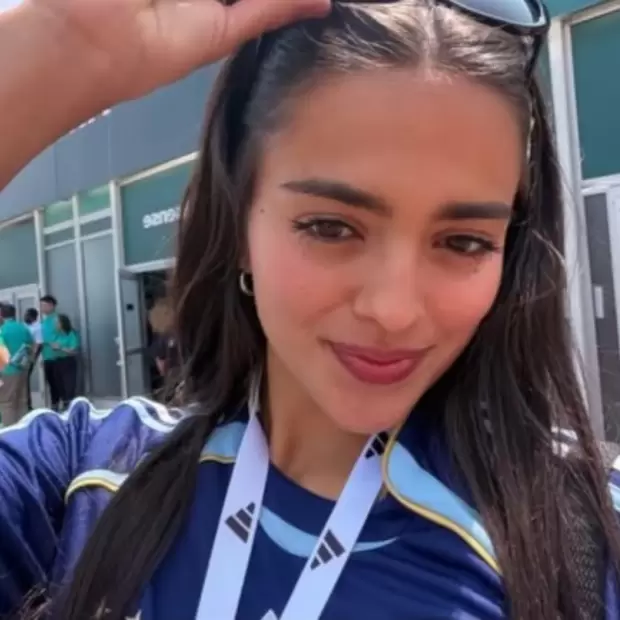 La novia de Colapinto reaccion� a las cr�ticas contra la Argentina: "Me voy a pelear ..."