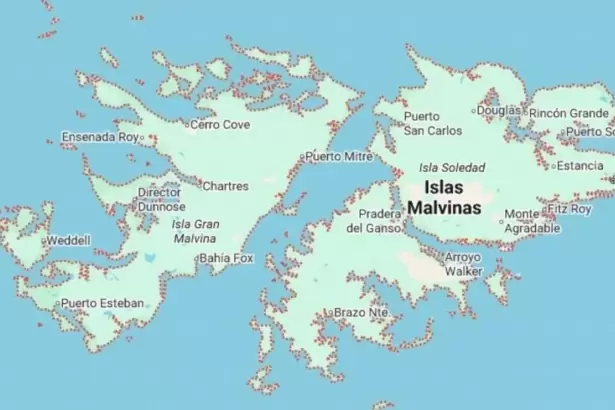 Google Maps ahora muestra "Islas Malvinas" en lugar de "Falkland Islands"