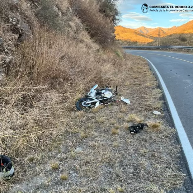 Motociclista result� herido tras impactar contra un equino en la Ruta 4