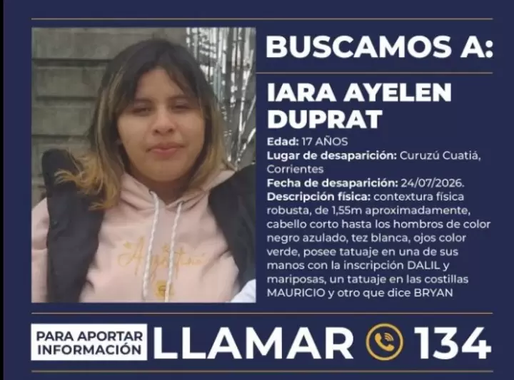 iara ayelen alerta sofia