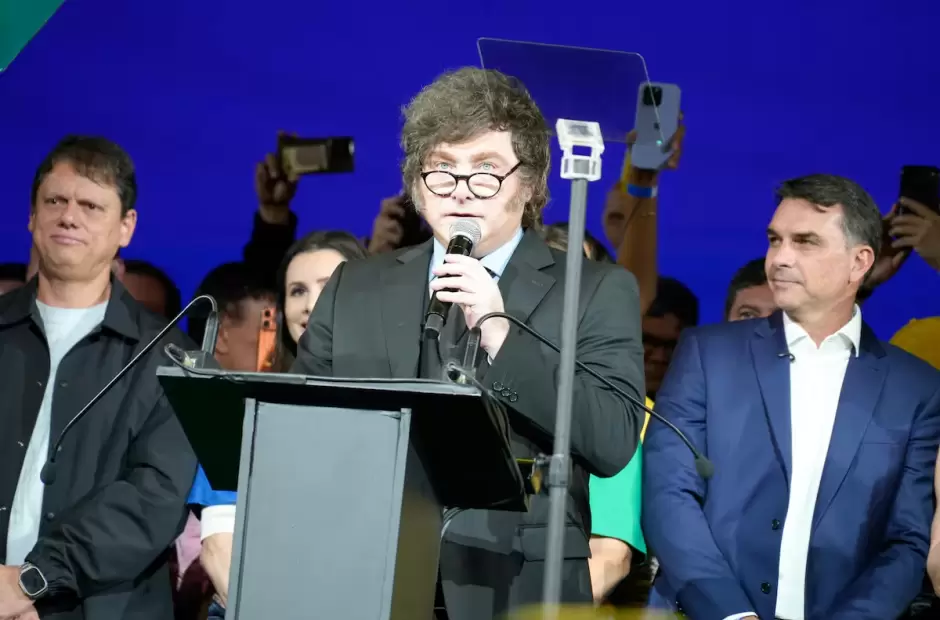 Javier Milei y Flavio Bolsonaro