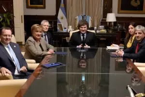Georgieva fue recibida por Milei y se sumar� a la reuni�n de Gabinete