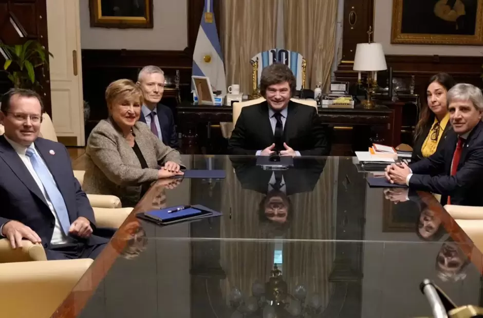 Kristalina Georgieva en Casa Rosada