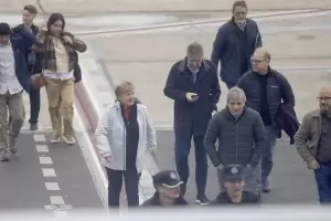 Kristalina Georgieva lleg� a Neuqu�n con Luis Caputo para visitar Vaca Muerta