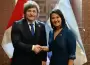 Javier Milei particip� de la jura de Keiko Fujimori como nueva presidenta de Per�