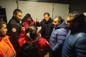 Intenso operativo en el Balc�n del Pissis: Natella supervisa el rescate de los varados