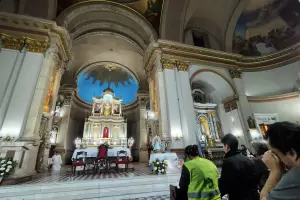 Peregrinos de la Virgen de Luj�n dieron acci�n  de gracias a los pies de la Patrona de Catamarca