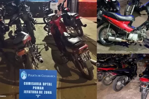 Operativos de seguridad: demoraron a un adolescente y secuestraron 11 motos