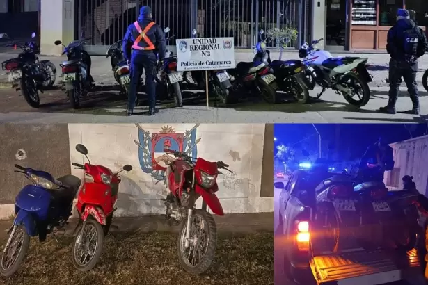 Operativos en Capital y el interior: secuestran 15 motos y arrestan a seis personas