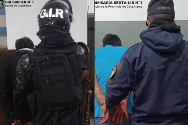 Dos detenidos por agresiones y da�os en Capital