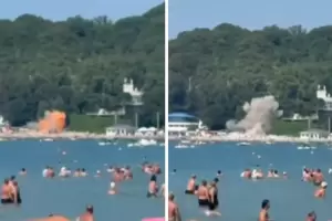 Un ataque con drones deja siete muertos y decenas de heridos en una playa de Rusia
