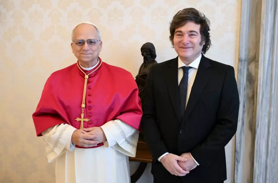 Javier Milei y Le�n XIV