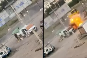 Ucrania public� un v�deo de un dron ruso persiguiendo a un civil
