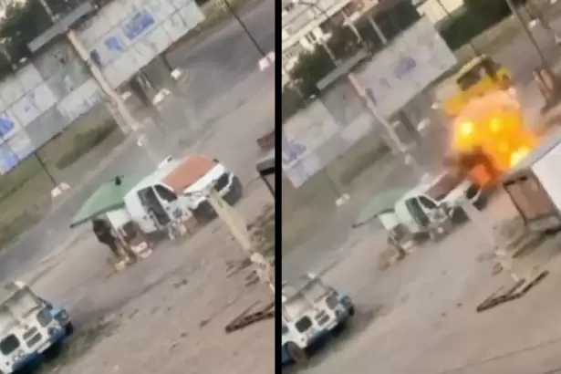 Ucrania public� un v�deo de un dron ruso persiguiendo a un civil