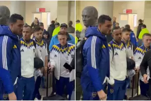 Ins�lito descuido en Boca: el micro dej� abajo a cuatro jugadores en el estadio de Hurac�n
