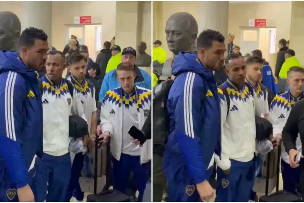Ins�lito descuido en Boca: el micro dej� abajo a cuatro jugadores en el estadio de Hurac�n