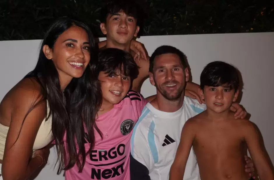 Lionel Messi y su familia