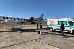 Una paciente en estado grave fue trasladada desde Bel�n a la Capital