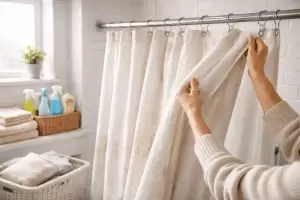 Los expertos en limpieza coinciden: "As� deber�as limpiar la cortina del ba�o para eliminar el moho y las manchas"