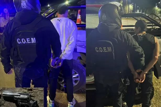 Secuestraron droga, un rev�lver calibre 22 y tres personas fueron detenidas