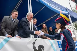 Dusso encabez� en Los Altos el acto por San Mart�n y la inauguraci�n de obras