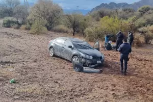 Accidente en Tinogasta: conductor se sali� de la calzada y volc� sobre Ruta n� 60