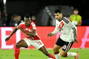 River sufri� ante Independiente Santa Fe, logr� un valioso empate y define en el Monumental