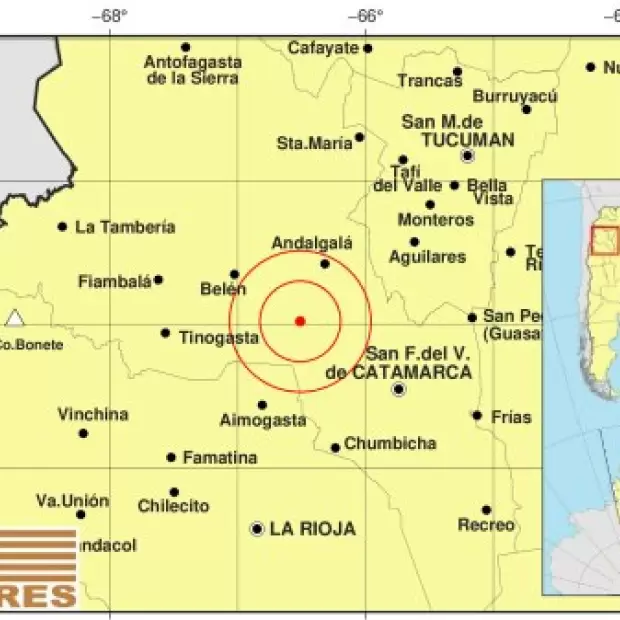Tembl� Catamarca durante la madrugada: el sismo fue de 2,6