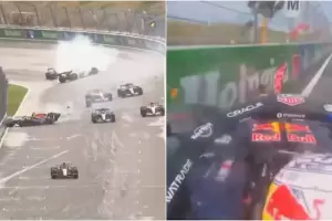 VIDEO: Impactante choque de Verstappen en el GP de Pa�ses Bajos