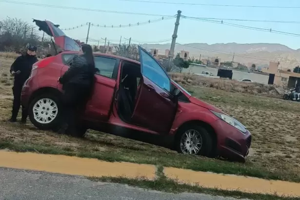 Violento siniestro: revent� un neum�tico y termin� a un costado de la calzada
