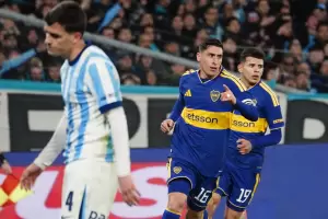Racing y Boca empatan 1-1 en un cl�sico caliente