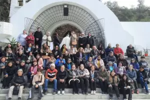 Peregrinos de Chaco llegaron al Santuario de la Gruta de la Virgen del Valle