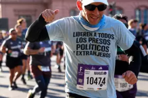 "Ayer corr� libre": el mensaje de Nahuel Gallo por la media marat�n de Buenos Aires