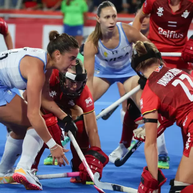 Las Leonas empataron con B�lgica y enfrentar�n a Australia por las semifinales