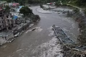 Nepal vuelve a estar en alerta por la crecida de un r�o tras las inundaciones mortales